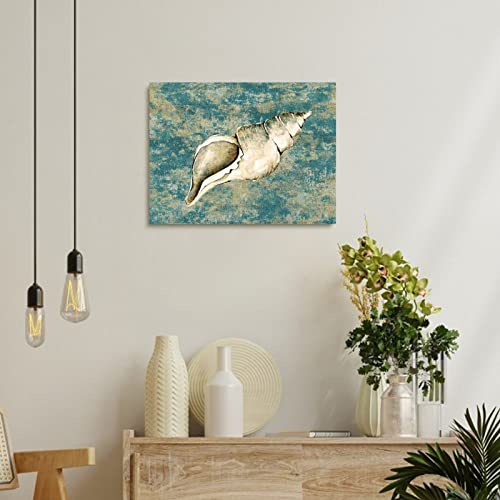 Peinture sur toile conque et plage pour une ambiance côtière apaisante à la maison - 4