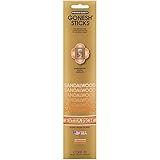 Sandalwood GOXRSA Gonesh Stick Incense , Single 20-stick pack , Gold
