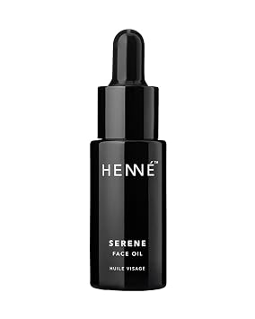 Henne Organics Serene Face Oil - Balancing & Non-comedogenic for Sensitive Skin - Vegan Travel size, 0.35 fl oz