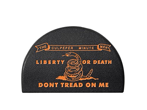 NDZ Performance Jentra JP-1 Grip Slug Plug for Glock 17 19 20 21 22 23 24 31 32 34 35 37 38 GEN 1-3 Custom Engraved - Don't Tread on Me Culpepper Minute Men - Orange Paint Fill