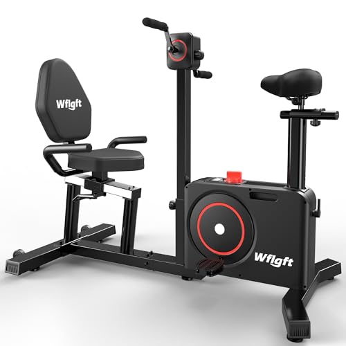WFLGFT Recumbent Exercise Bike, 8-Level Resistance, LCD