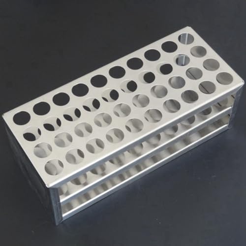 Évitez les chutes de flacons avec ce rack de tube à essai en aluminium - 2
