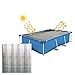 Produktbild Swimming Pool Cover Pool Solarabdeckung, Pool-Plane, Pool-Abdeckungsschutz für die Wassererwärmung und Reduzierung der Wasserverdunstung,Multi-Größe (Grau-200x200cm)