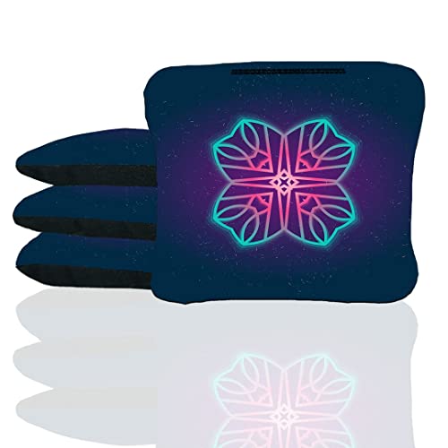 Matrix Flower Stick & Slide Cornhole Bags - Set of (4) Dual Sided Fast & Slow Corn Hole Bags