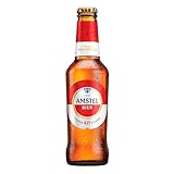 Amstel Bier Beer 300ml Glass Bottles (Pack of 24) | 4.1% ABV
