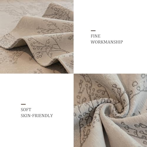 Housse de canapé antidérapante beige pour rénover un sofa usé