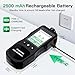 ZYKYCX Portable Ammonia Gas Detector, 0-200 PPM Rechargeable Ammonia Gas Monitor, Digital Air Quality NH3 Gas Meter with Temperature Humidity Tester for Farm, Poultry, Pig & Livestock