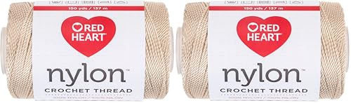 Image of Red Heart Crochet Thread Yarn, 150 Yards, Natural (Pack of 2)