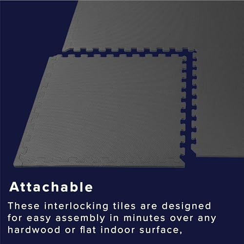 Image of We Sell Mats 1 /2 Inch Thickness Multipurpose EVA Foam Floor Tiles, Interlocking Floor Mat for Indoor Gym and Home Use, 24 in x 24 in