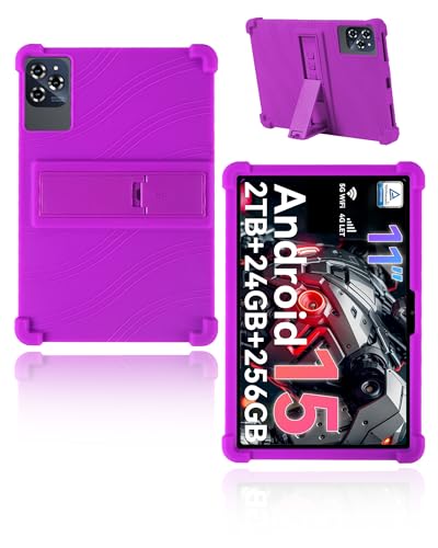 Coque silicone Tabwee W90 11" 2025 antichoc yystao Kids avec béquille arrière ajustable