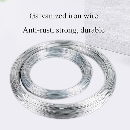 Alambre de Hierro Galvanizado de 0.4mm de Diámetro, 2.5Kg, Cinta de alambre metálico para Artesanías, DIY y Ropa miniatura 3