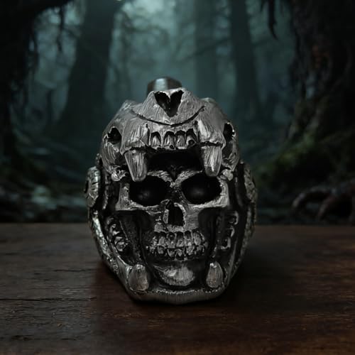 Aztec Death Whistle - Silbato Azteca Loudest, Produces Loud Human-Like Screams at High Decibels, Self-Defense Whistle, Great Gift Idea - Dark Serpent - Thumbnail 5