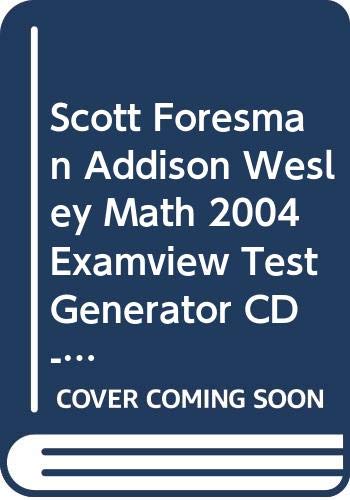 Buy Scott Foresman Addison Wesley Math 2004 Examview Test Generator CD ...