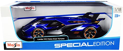 Lambo V12 Vision Gran Turismo Blue Metallic 118 miniatura 5