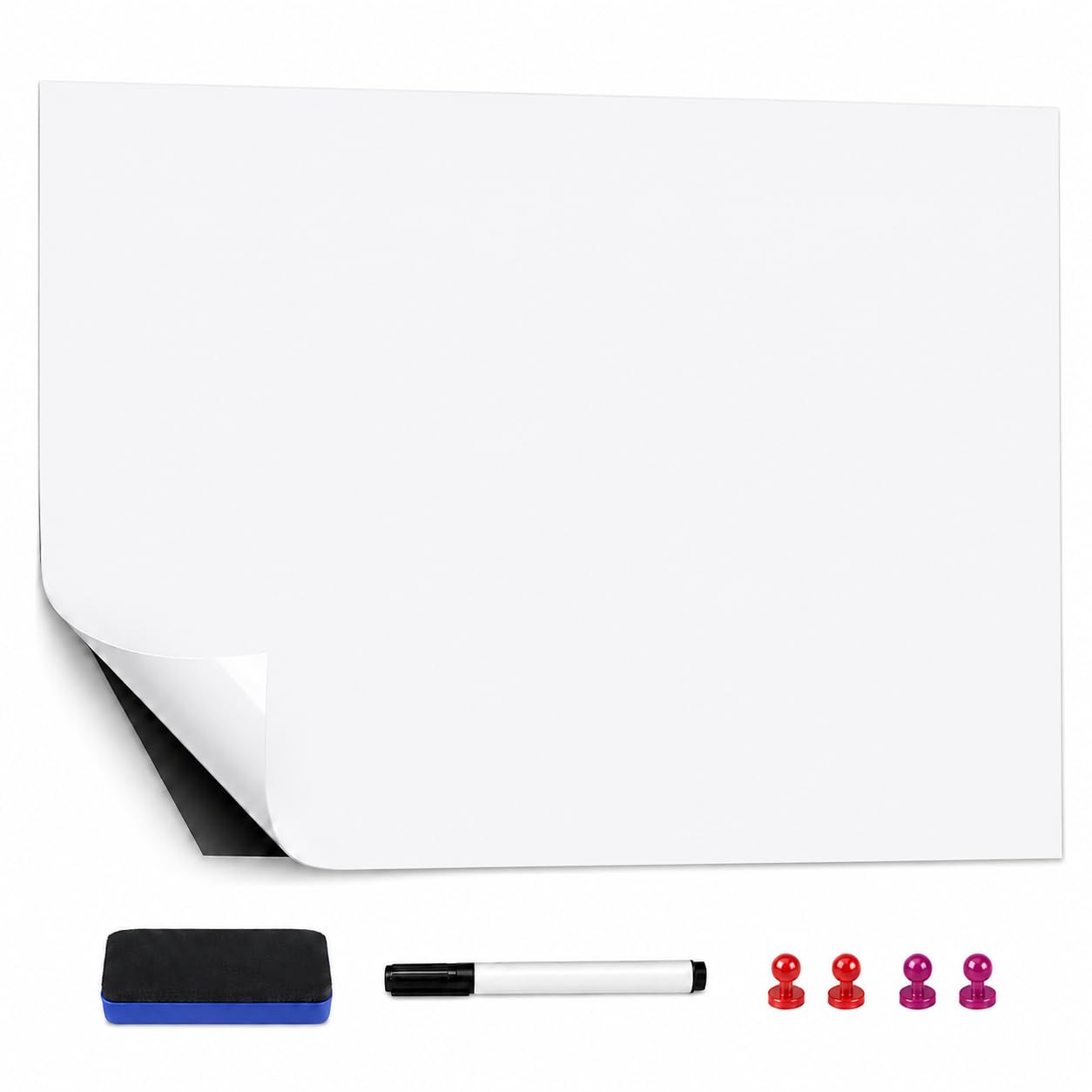 Tableau blanc magnétique autocollant 120 x 90 cm