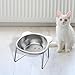 WeiLaiKeQi Raised Cat Bowl Pet Feeding Dish with Holder Stand Dog Water Food Bowl for Kitten, Kitten