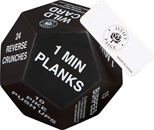 Juliet Paige Exercise Dice for Fitness, Gym Workouts, WOD, Home Bodyweight HIIT, and Adult Sports...