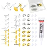 661 Pcs Jewelry Making Supplies - Stainless Steel & Gold Earring Posts with Rubber Backs