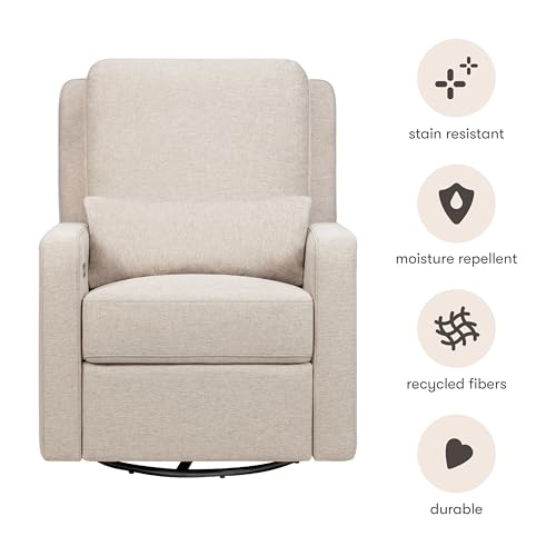 Image of babyletto Sigi Power Recliner and Glider in Performance Beach Eco-Weave