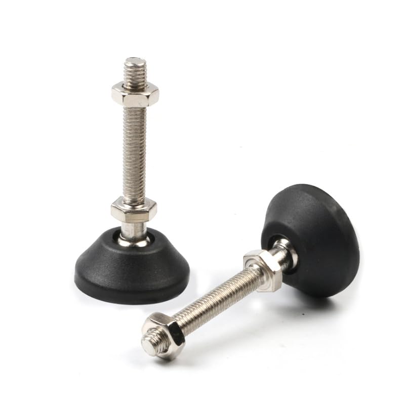 D80xM14x150mm M16x150mm M16x100mm M20x150mm Aluminum Profile hoof Joint Support Foot Cup Machine Screw Nylon Fixed Foot Cup CNC(M10x80)