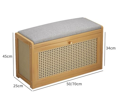 Banc à chaussures avec coussin rembourré idéal petits espaces - 3