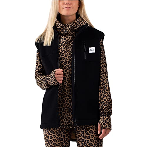 EIVY Lumberjackie Vest Polaire Sherpa pour Femme sans Manche sans Col