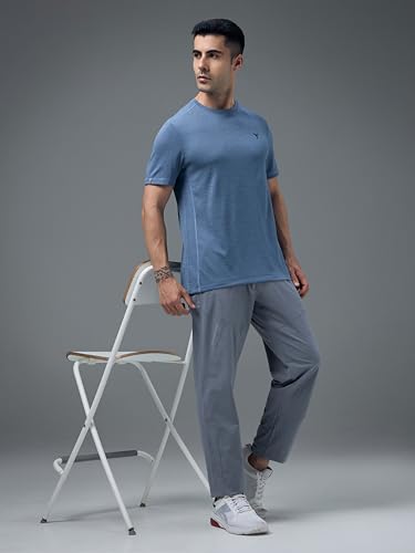 Image of TECHNOSPORT Men's Regular Fit Track Pant with SPF50+, Quick Dry Properties for Running, Gym, Sports and Regular Use