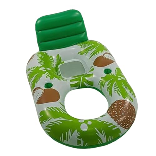 Flotteur de piscine portable et grande chaise longue de piscine gonflable avec dossier