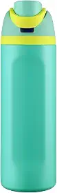 Garrafa Térmica de Água 710ml com Tampa 2 em 1 - Antivazamento, Parede Dupla, Com Alça e Tampa com Trava (Verde Água)