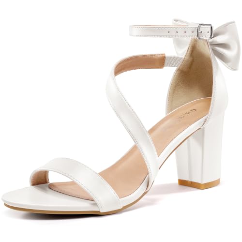 Image of Reimferce Comfortable Block Heels for Women: Cushioned Insole