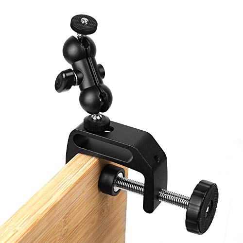 Soporte de pinza de cámara para fijar focos de flash LED sin vibraciones