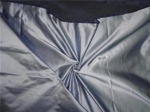 Soie hollandaise satinée bleu ciel et roi de 152 cm au mètre pour couture