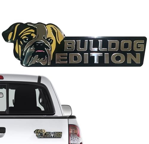 Metal Bulldog 3D Car Emblem, Automotive Decal Sticker for Car Truck Rv Boat Exterior Decoration