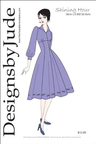 Designs by Jude Shining Hour Printed Sewing Pattern for 1/3 BJD SD Dolls