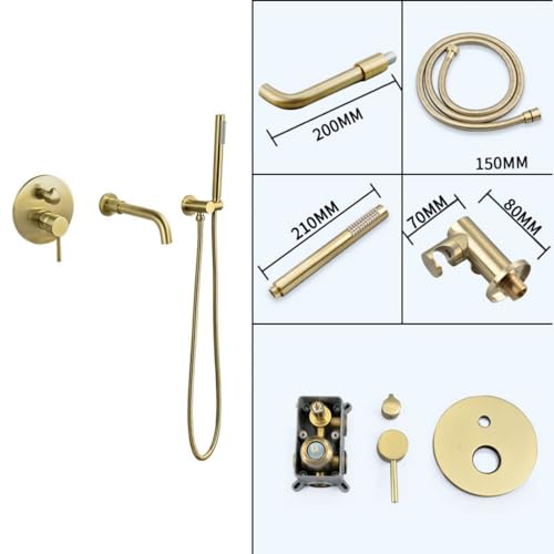 Robinet mitigeur de douche à levier unique et sa colonne murale complète