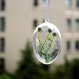 Alicemall Lot de 10pcs Boule de Décoration Noël Transparente (Oeuf 8cm)