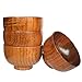 Wooden Salad Bowl/Rice Miso Soup Bowl/Rice Bowl/Decorative Bowl, 4.13-inch By 2.56-inch,set of 4