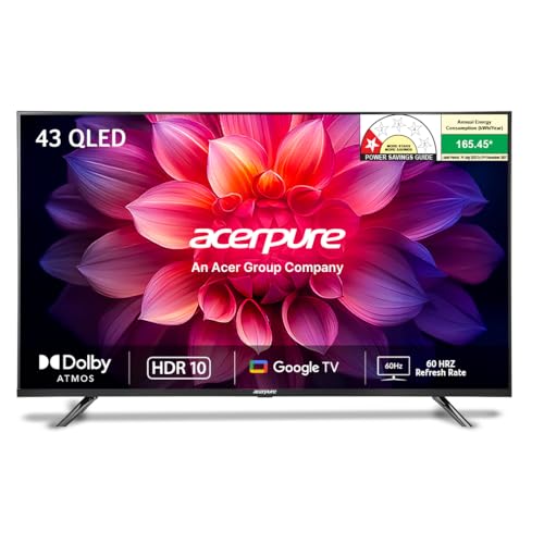 Image of acerpure 109 cms (43 inch) Elevate (2024 Series) QLED TV Smart Google TV with Google OS | Dolby Atmos |AP43UG51QEVTD