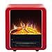 Elektryczny piec kominkowy 2000W z regulowaną kontrolą tat i efektem płomienia ognia Przenośny elektryczny piec na drewno z efektem czarny (czerwony)