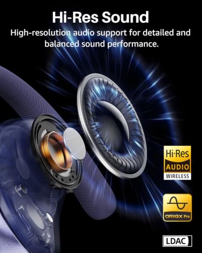 Image of TOZO Open X2 Pro AI Smart Open Ear Earbuds, LCD Digital Screen Stereo Sound