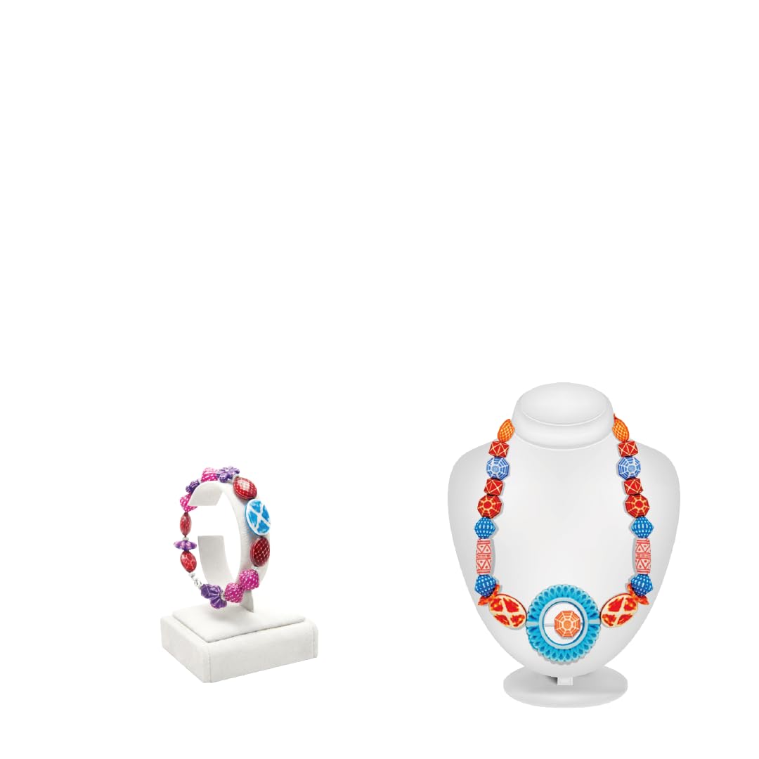 RATNA'S Fancy Jewellery Junior DIY Bead Craft Kit, Necklace Bracelet Earring Making Set for Kids 3+ Years 4