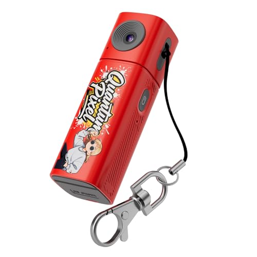 Porte-clés appareil photo 2K au design rouge à lèvres pour les passionnés de photographie