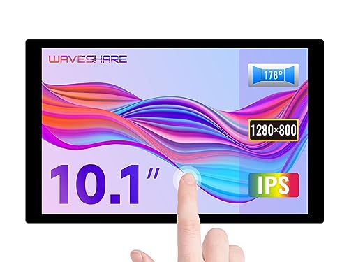 waveshare 10.1inch Capacitive Touch LCD IPS Display, 1280×800 Resolution, HDMI Interface, Compatible with Raspberry Pi 5/4B/3B/Zero/Zero W/Zero 2W/Pico/Pico W/Pico WH, Support Jetson Nano/PC by waveshare - Used condition - US$67.08