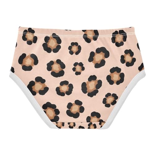 Toddler Girl Briefs, Leopard Spots Girls' Cotton Brief Underwear, 2T–8 Years2