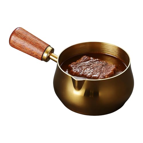 Dopsyesn Cacerola De Acero Inoxidable - Olla De Cocina Antiadherente Con Mango Fresco Y Pico Vertedor - Olla Para Calentar Leche Hogar Cocina - para Ketchup, Sopa, Guiso, Café, Bebidas Calientes y Dopsyesn Cacerola De Acero Inoxidable - Olla De Cocina Antiadherente Con Mango Fresco Y Pico Vertedor - Olla Para Calentar Leche Hogar Cocina - para Ketchup, Sopa, Guiso, Café, Bebidas Calientes y