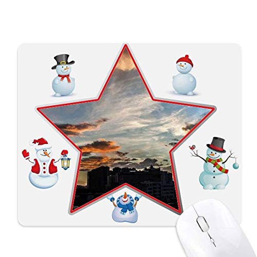 Tapis de souris étoile bonhomme de neige idée cadeau originale pour collègue amateur d'astronomie