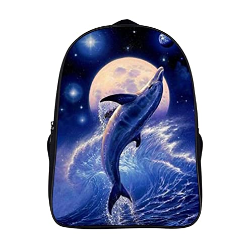 Dolphin school backpack cartable 3D cool et spacieux pour élèves