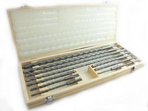 11pc 18" SDS Plus Rotary Hammer Drill Bit Set Carbide Tipped 4 Brick Concrete
