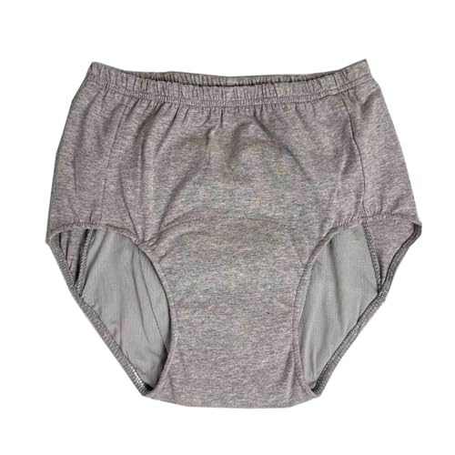 Tannpopoto 失禁パンツ 男性用 紳士尿漏れパンツ 500cc にょうもれパンツ 綿100% 4層構造 メンズ 尿漏れ防止パンツ ブリーフ 介護パンツ 高齢者 重度失禁対応 おねしょパンツ 消臭 抗菌 通気 大容量 高吸収 頻尿 (ライトグレー50