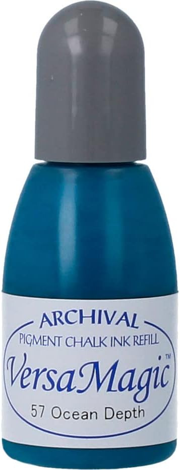 Tsukineko 20 cc VersaMagic Chalk-Finish Inker, Ocean Depth